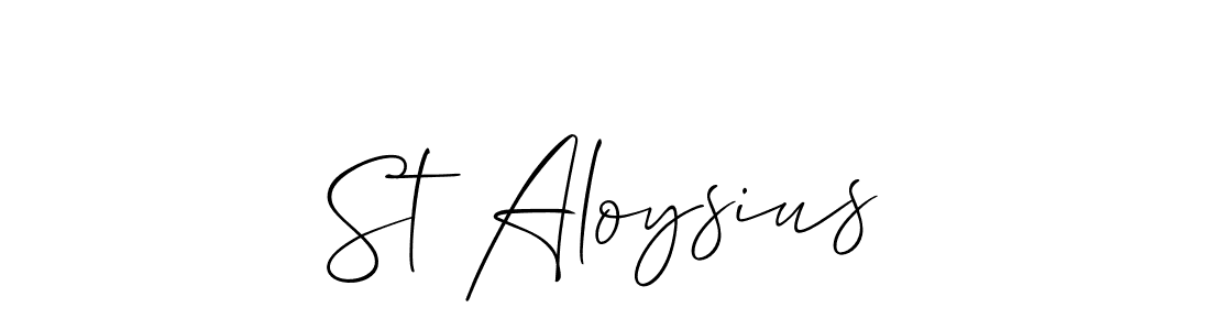 You can use this online signature creator to create a handwritten signature for the name St Aloysius. This is the best online autograph maker. St Aloysius signature style 2 images and pictures png