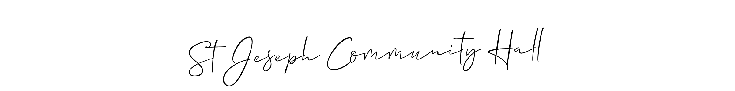 This is the best signature style for the St Jeseph Community Hall name. Also you like these signature font (Allison_Script). Mix name signature. St Jeseph Community Hall signature style 2 images and pictures png