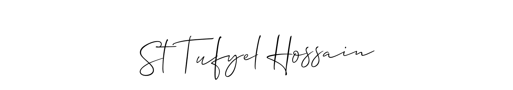 Check out images of Autograph of St Tufyel Hossain name. Actor St Tufyel Hossain Signature Style. Allison_Script is a professional sign style online. St Tufyel Hossain signature style 2 images and pictures png