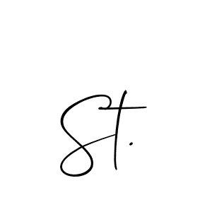 Best and Professional Signature Style for St.. Allison_Script Best Signature Style Collection. St. signature style 2 images and pictures png