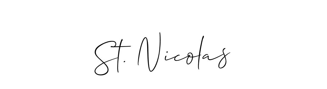 Once you've used our free online signature maker to create your best signature Allison_Script style, it's time to enjoy all of the benefits that St. Nicolas name signing documents. St. Nicolas signature style 2 images and pictures png