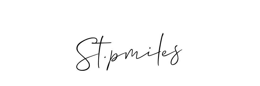 You can use this online signature creator to create a handwritten signature for the name St.pmiles. This is the best online autograph maker. St.pmiles signature style 2 images and pictures png