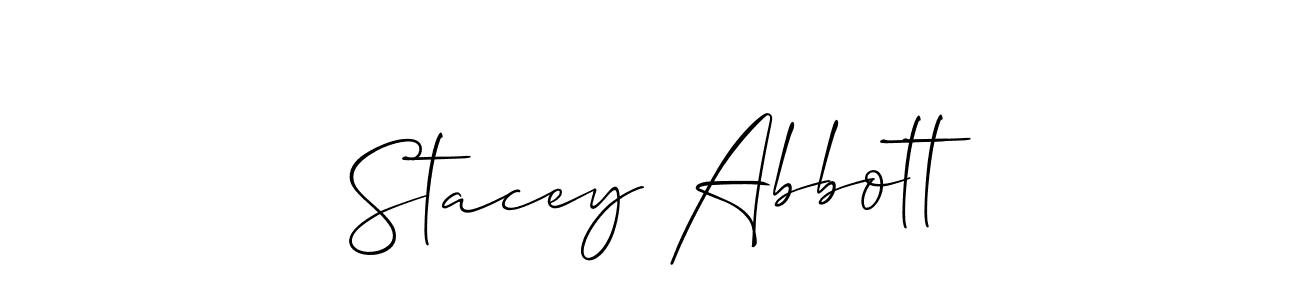 It looks lik you need a new signature style for name Stacey Abbott. Design unique handwritten (Allison_Script) signature with our free signature maker in just a few clicks. Stacey Abbott signature style 2 images and pictures png