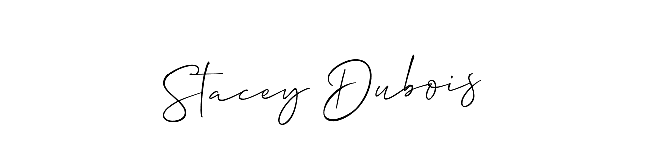 Stacey Dubois stylish signature style. Best Handwritten Sign (Allison_Script) for my name. Handwritten Signature Collection Ideas for my name Stacey Dubois. Stacey Dubois signature style 2 images and pictures png