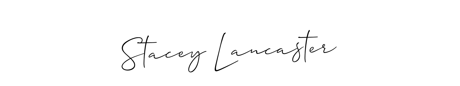 How to Draw Stacey Lancaster signature style? Allison_Script is a latest design signature styles for name Stacey Lancaster. Stacey Lancaster signature style 2 images and pictures png