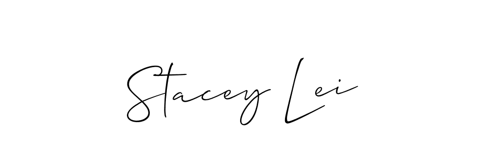 if you are searching for the best signature style for your name Stacey Lei. so please give up your signature search. here we have designed multiple signature styles  using Allison_Script. Stacey Lei signature style 2 images and pictures png