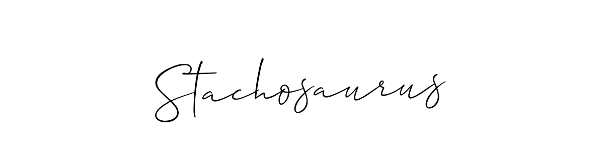 You should practise on your own different ways (Allison_Script) to write your name (Stachosaurus) in signature. don't let someone else do it for you. Stachosaurus signature style 2 images and pictures png