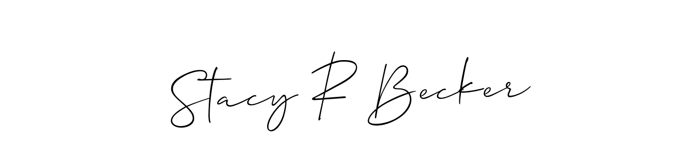 Make a beautiful signature design for name Stacy R Becker. Use this online signature maker to create a handwritten signature for free. Stacy R Becker signature style 2 images and pictures png