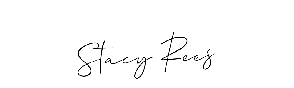 Stacy Rees stylish signature style. Best Handwritten Sign (Allison_Script) for my name. Handwritten Signature Collection Ideas for my name Stacy Rees. Stacy Rees signature style 2 images and pictures png