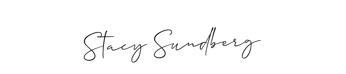 Best and Professional Signature Style for Stacy Sundberg. Allison_Script Best Signature Style Collection. Stacy Sundberg signature style 2 images and pictures png