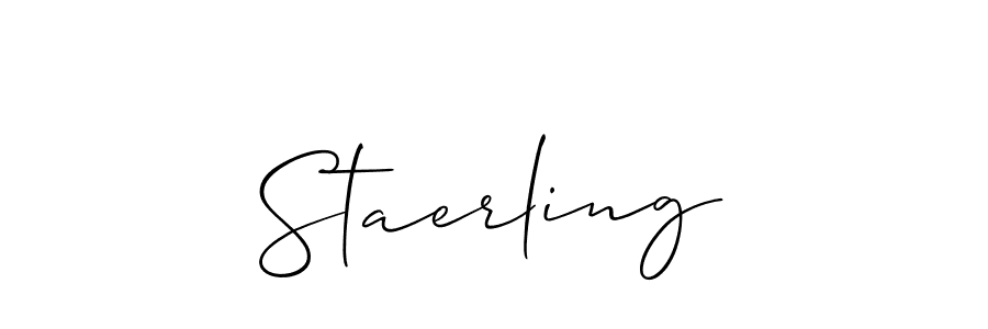 You should practise on your own different ways (Allison_Script) to write your name (Staerling) in signature. don't let someone else do it for you. Staerling signature style 2 images and pictures png