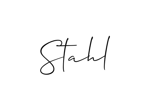How to Draw Stahl signature style? Allison_Script is a latest design signature styles for name Stahl. Stahl signature style 2 images and pictures png