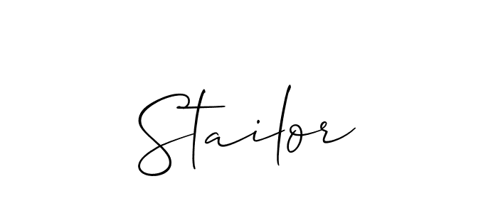 Also we have Stailor name is the best signature style. Create professional handwritten signature collection using Allison_Script autograph style. Stailor signature style 2 images and pictures png