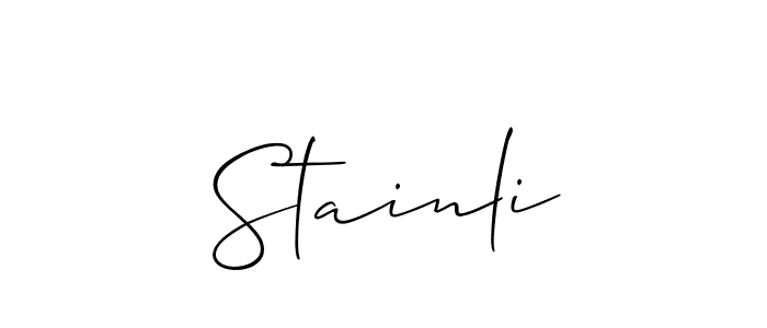 Check out images of Autograph of Stainli name. Actor Stainli Signature Style. Allison_Script is a professional sign style online. Stainli signature style 2 images and pictures png