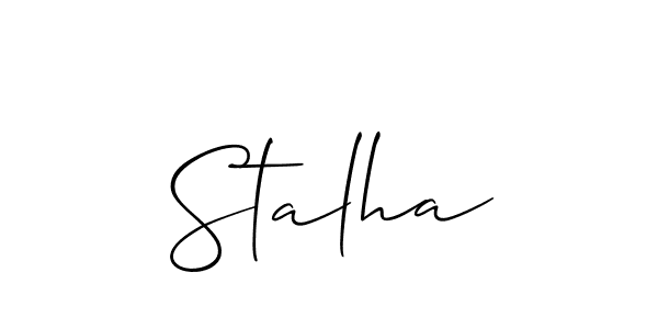 You can use this online signature creator to create a handwritten signature for the name Stalha. This is the best online autograph maker. Stalha signature style 2 images and pictures png
