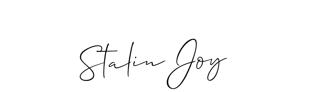 Stalin Joy stylish signature style. Best Handwritten Sign (Allison_Script) for my name. Handwritten Signature Collection Ideas for my name Stalin Joy. Stalin Joy signature style 2 images and pictures png