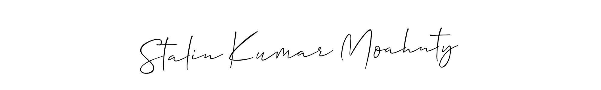 Create a beautiful signature design for name Stalin Kumar Moahnty. With this signature (Allison_Script) fonts, you can make a handwritten signature for free. Stalin Kumar Moahnty signature style 2 images and pictures png