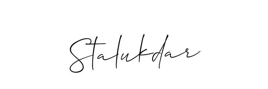 Also You can easily find your signature by using the search form. We will create Stalukdar name handwritten signature images for you free of cost using Allison_Script sign style. Stalukdar signature style 2 images and pictures png