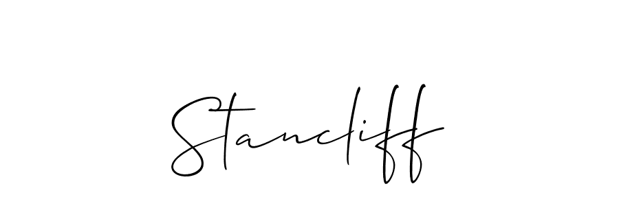 if you are searching for the best signature style for your name Stancliff. so please give up your signature search. here we have designed multiple signature styles  using Allison_Script. Stancliff signature style 2 images and pictures png