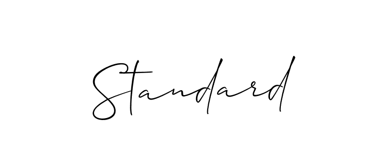 Best and Professional Signature Style for Standard. Allison_Script Best Signature Style Collection. Standard signature style 2 images and pictures png