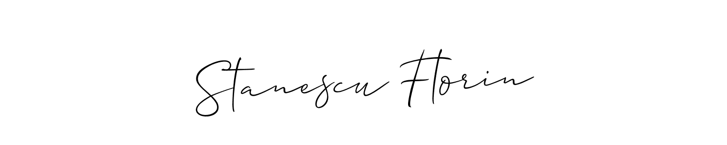 Design your own signature with our free online signature maker. With this signature software, you can create a handwritten (Allison_Script) signature for name Stanescu Florin. Stanescu Florin signature style 2 images and pictures png