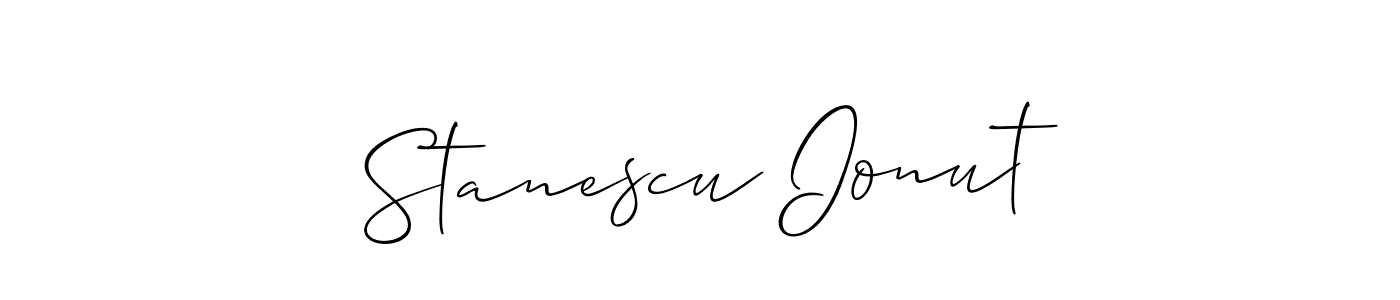 How to Draw Stanescu Ionut signature style? Allison_Script is a latest design signature styles for name Stanescu Ionut. Stanescu Ionut signature style 2 images and pictures png