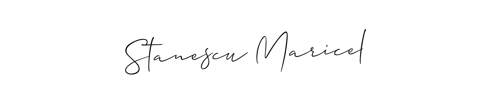How to make Stanescu Maricel name signature. Use Allison_Script style for creating short signs online. This is the latest handwritten sign. Stanescu Maricel signature style 2 images and pictures png