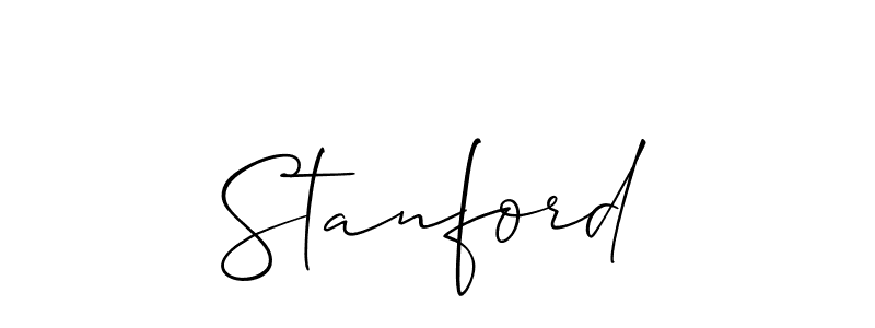 Make a beautiful signature design for name Stanford. With this signature (Allison_Script) style, you can create a handwritten signature for free. Stanford signature style 2 images and pictures png