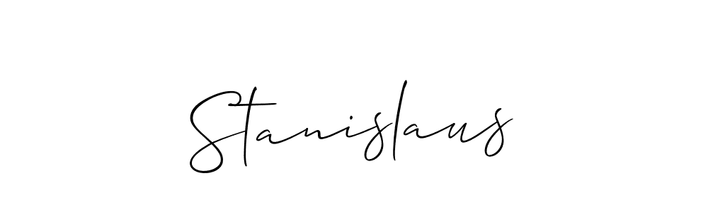 Create a beautiful signature design for name Stanislaus. With this signature (Allison_Script) fonts, you can make a handwritten signature for free. Stanislaus signature style 2 images and pictures png