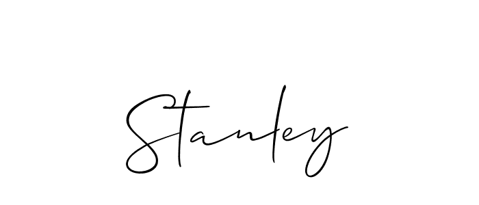 Design your own signature with our free online signature maker. With this signature software, you can create a handwritten (Allison_Script) signature for name Stanley. Stanley signature style 2 images and pictures png