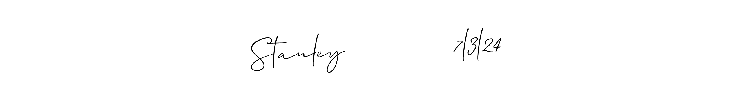 Make a beautiful signature design for name Stanley             7l3l24. Use this online signature maker to create a handwritten signature for free. Stanley             7l3l24 signature style 2 images and pictures png