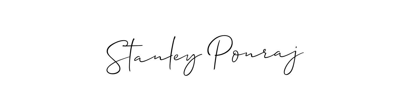 Make a beautiful signature design for name Stanley Ponraj. Use this online signature maker to create a handwritten signature for free. Stanley Ponraj signature style 2 images and pictures png