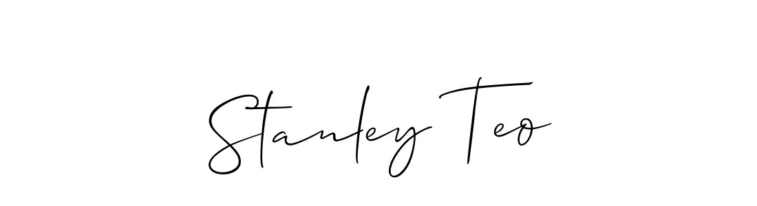 Best and Professional Signature Style for Stanley Teo. Allison_Script Best Signature Style Collection. Stanley Teo signature style 2 images and pictures png