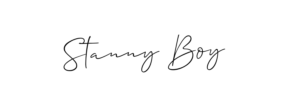 Design your own signature with our free online signature maker. With this signature software, you can create a handwritten (Allison_Script) signature for name Stanny Boy. Stanny Boy signature style 2 images and pictures png