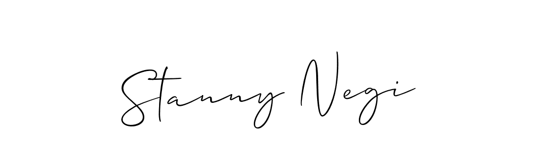 Design your own signature with our free online signature maker. With this signature software, you can create a handwritten (Allison_Script) signature for name Stanny Negi. Stanny Negi signature style 2 images and pictures png