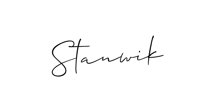 Also we have Stanwik name is the best signature style. Create professional handwritten signature collection using Allison_Script autograph style. Stanwik signature style 2 images and pictures png