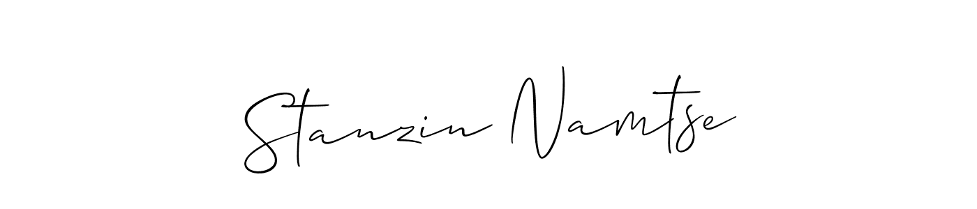 This is the best signature style for the Stanzin Namtse name. Also you like these signature font (Allison_Script). Mix name signature. Stanzin Namtse signature style 2 images and pictures png