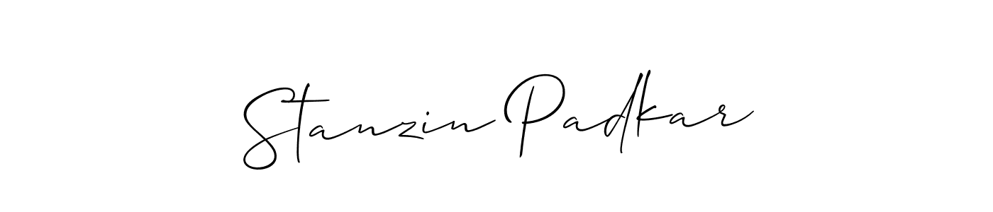 How to Draw Stanzin Padkar signature style? Allison_Script is a latest design signature styles for name Stanzin Padkar. Stanzin Padkar signature style 2 images and pictures png