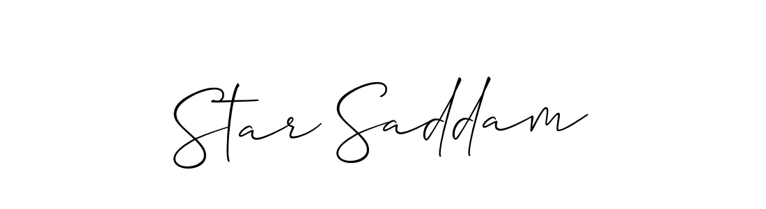 How to Draw Star Saddam signature style? Allison_Script is a latest design signature styles for name Star Saddam. Star Saddam signature style 2 images and pictures png