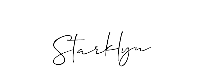 Once you've used our free online signature maker to create your best signature Allison_Script style, it's time to enjoy all of the benefits that Starklyn name signing documents. Starklyn signature style 2 images and pictures png