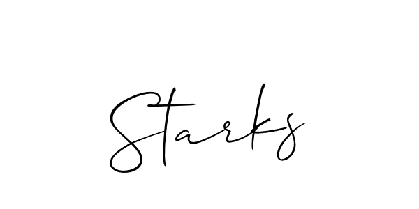 It looks lik you need a new signature style for name Starks. Design unique handwritten (Allison_Script) signature with our free signature maker in just a few clicks. Starks signature style 2 images and pictures png