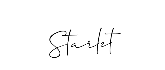 How to make Starlet name signature. Use Allison_Script style for creating short signs online. This is the latest handwritten sign. Starlet signature style 2 images and pictures png