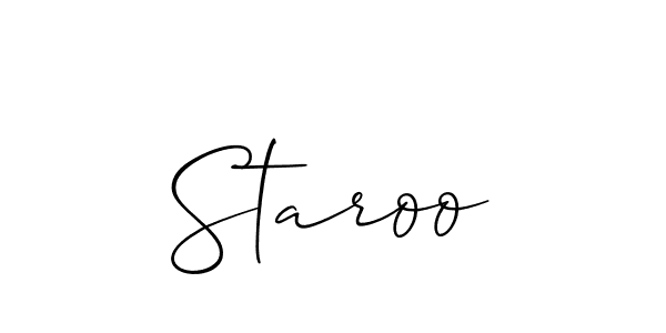 Best and Professional Signature Style for Staroo. Allison_Script Best Signature Style Collection. Staroo signature style 2 images and pictures png