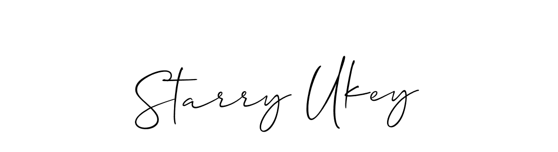 How to Draw Starry Ukey signature style? Allison_Script is a latest design signature styles for name Starry Ukey. Starry Ukey signature style 2 images and pictures png