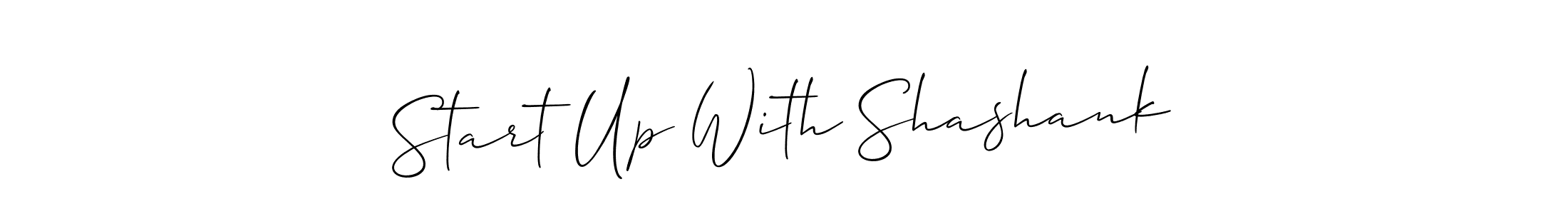 How to Draw Start Up With Shashank signature style? Allison_Script is a latest design signature styles for name Start Up With Shashank. Start Up With Shashank signature style 2 images and pictures png