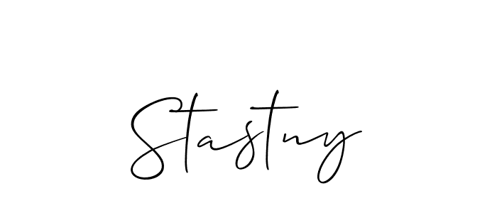 How to Draw Stastny signature style? Allison_Script is a latest design signature styles for name Stastny. Stastny signature style 2 images and pictures png