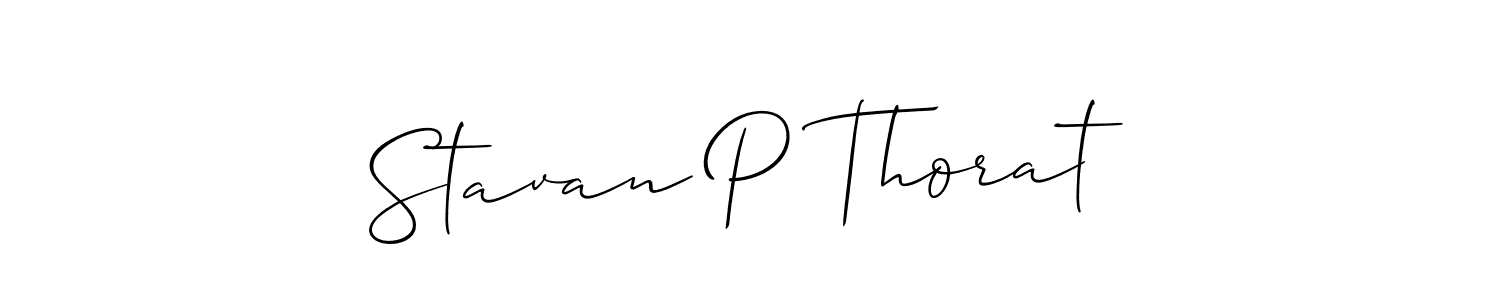 It looks lik you need a new signature style for name Stavan P Thorat. Design unique handwritten (Allison_Script) signature with our free signature maker in just a few clicks. Stavan P Thorat signature style 2 images and pictures png