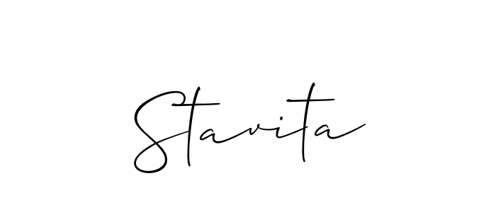 Allison_Script is a professional signature style that is perfect for those who want to add a touch of class to their signature. It is also a great choice for those who want to make their signature more unique. Get Stavita name to fancy signature for free. Stavita signature style 2 images and pictures png
