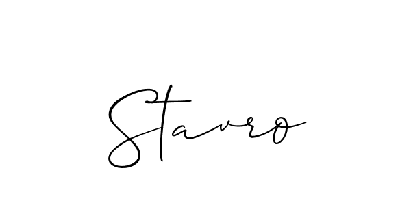 Create a beautiful signature design for name Stavro. With this signature (Allison_Script) fonts, you can make a handwritten signature for free. Stavro signature style 2 images and pictures png