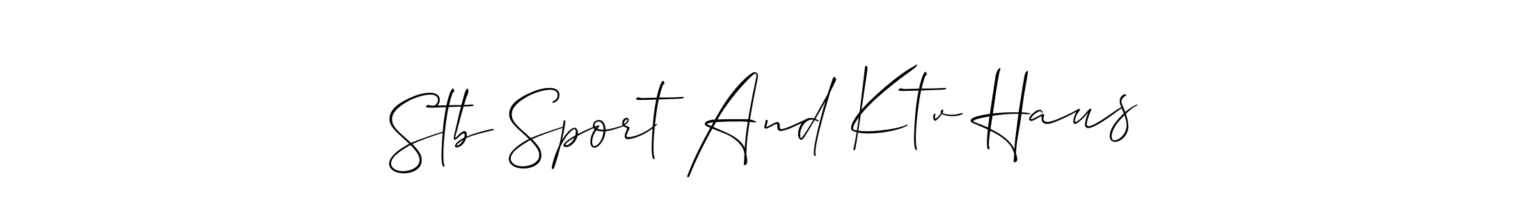 How to Draw Stb Sport And Ktv Haus signature style? Allison_Script is a latest design signature styles for name Stb Sport And Ktv Haus. Stb Sport And Ktv Haus signature style 2 images and pictures png